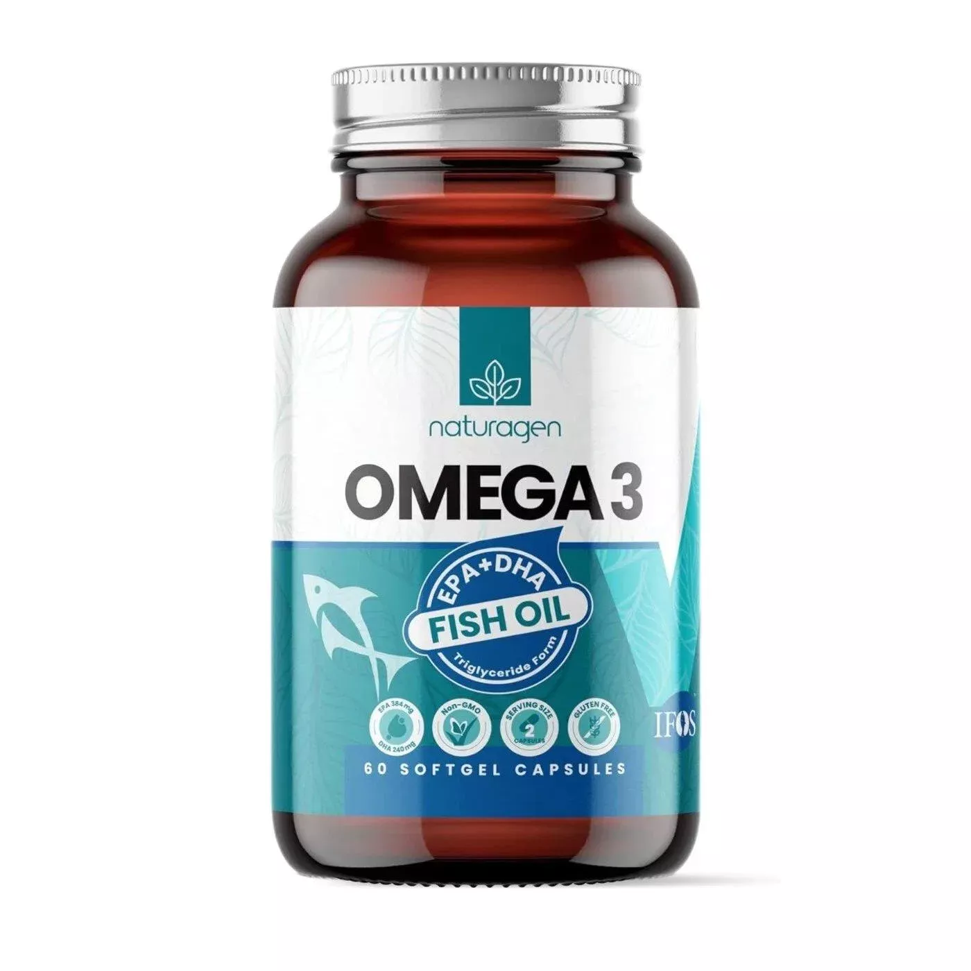 Naturagen Omega3 Fish Oil 1200mg Softgels - 60 Count