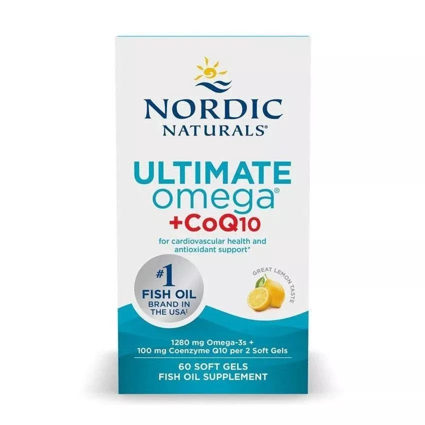 Nordic Naturals Ultimate Omega & CoQ10 Softgels 60 Count