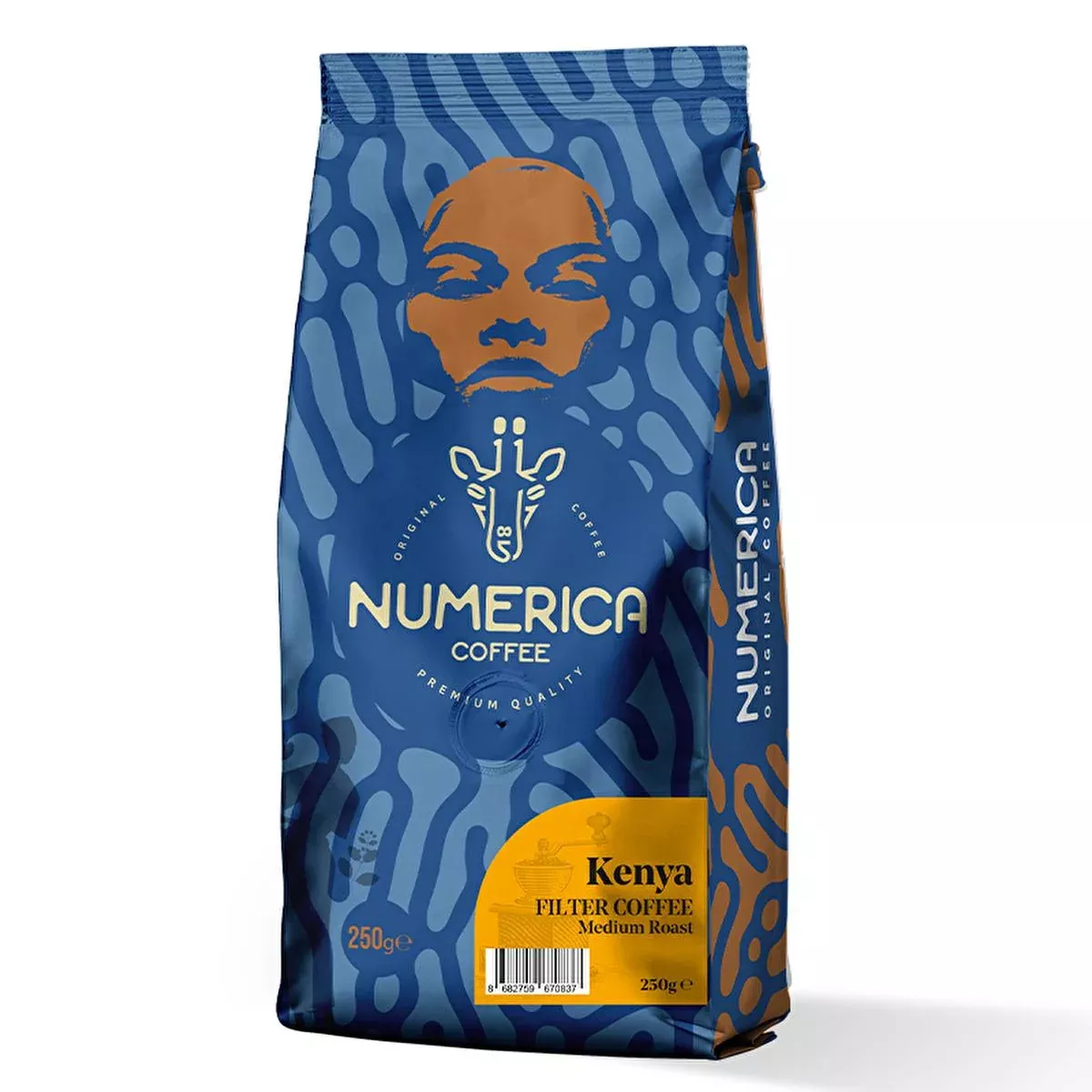 Numerica Single Origin Kenyan Arabica Ground Coffee - 100% Arabica, Specialty Coffee for Pour-Over & Coffee Machines
