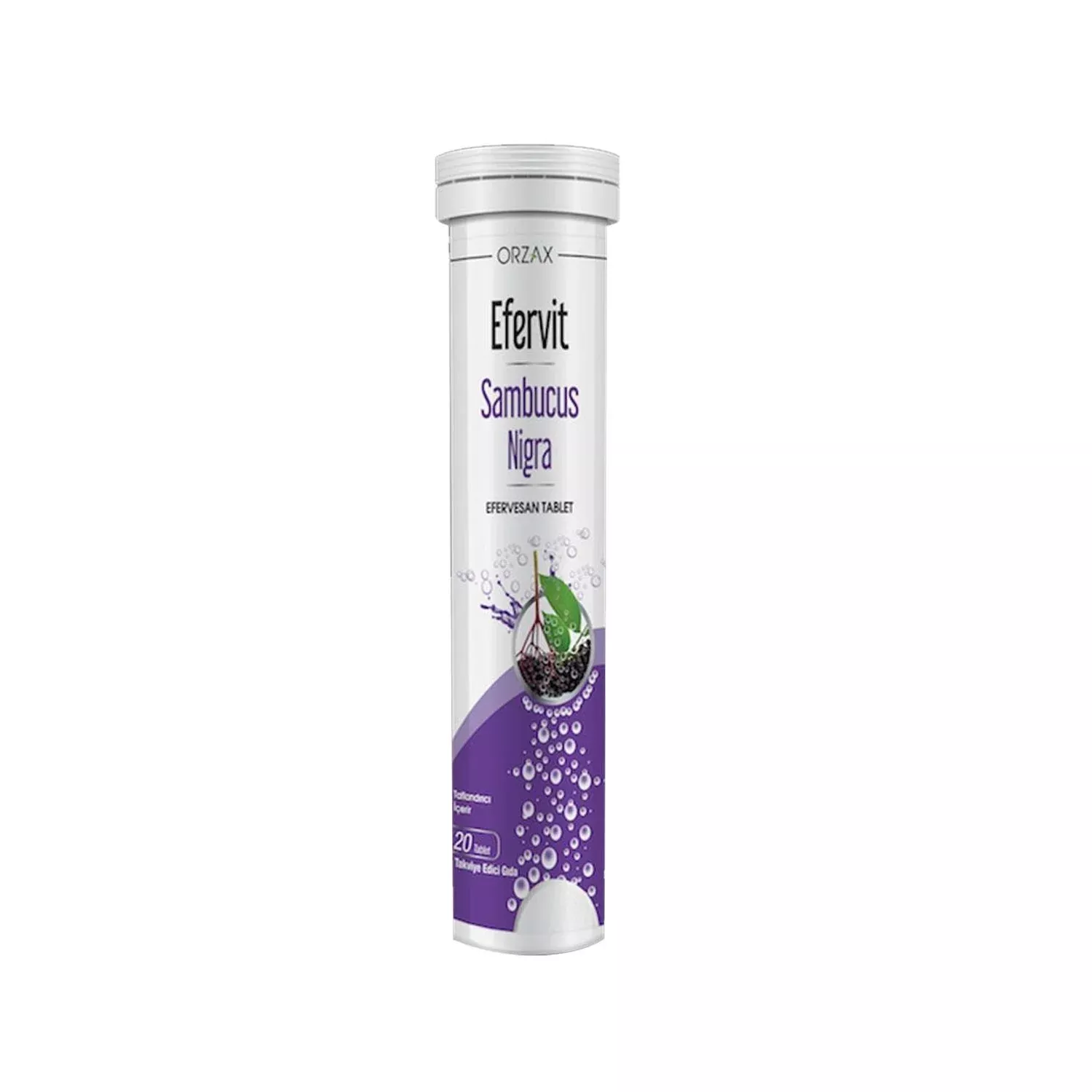 Orzax Sambucus Nigra Effervescent Tablet Supplement - Boosts Immune System Support with Elderberry Extract for Adults