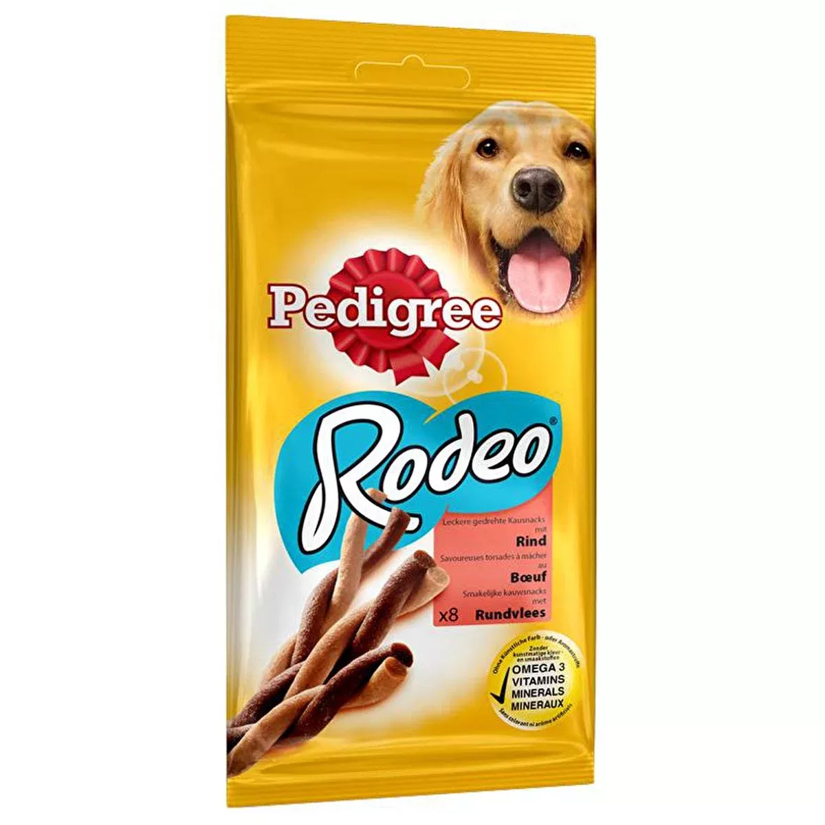 Pedigree Dog Treats - Healthy Snacks for Dogs with Vitamins, Calcium & Omega 3 - 4 Count