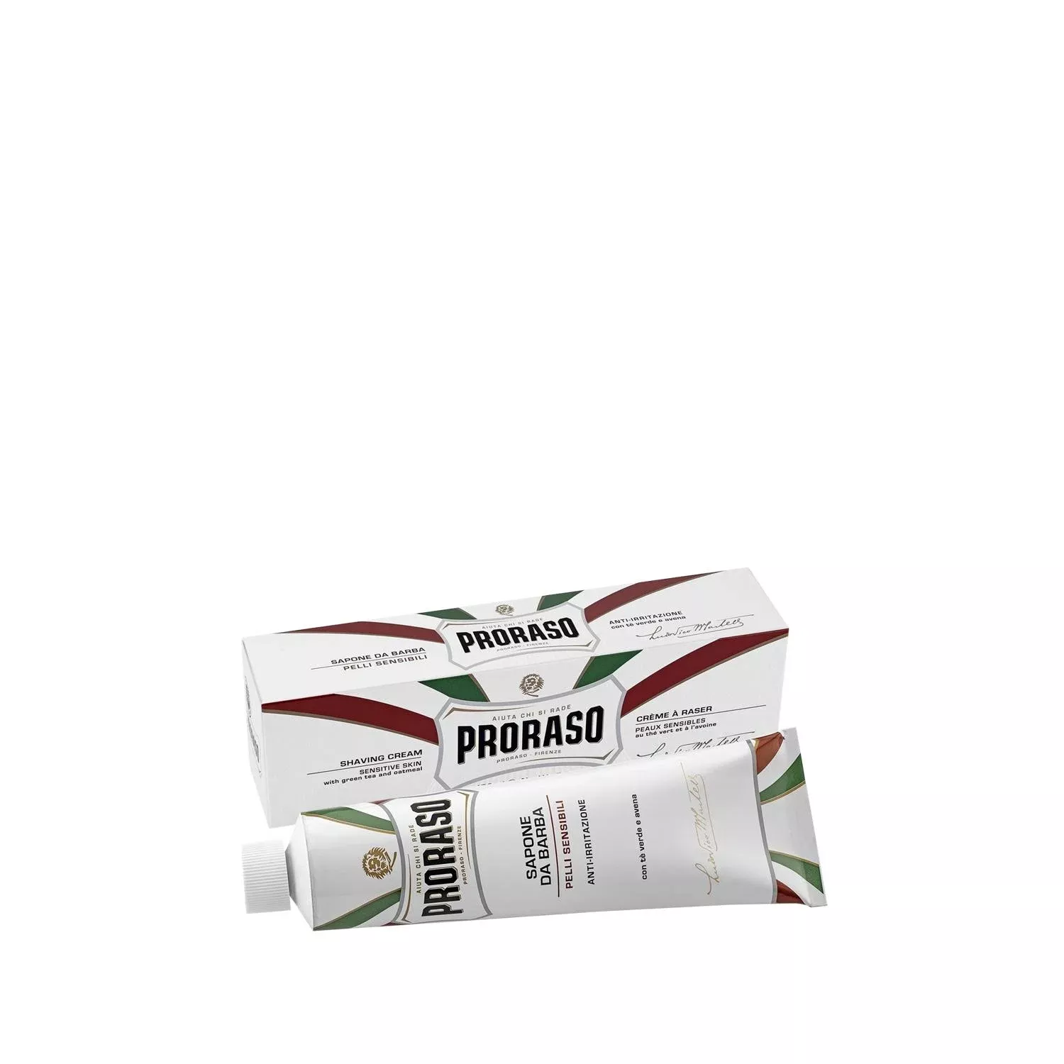 Proraso Green Tea & Oat Extract Shaving Cream for Sensitive Skin - 150ml