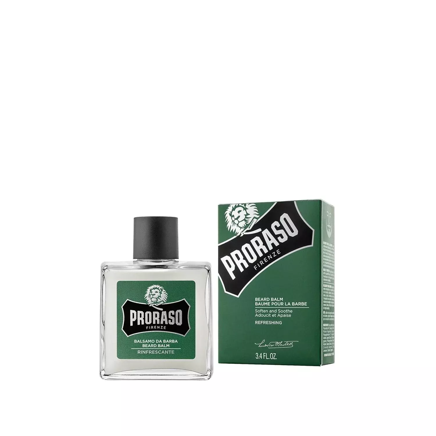 Proraso Refreshing Beard Balm with Eucalyptus - 3.38 fl oz, Moisturizing & Conditioning for Men's Grooming