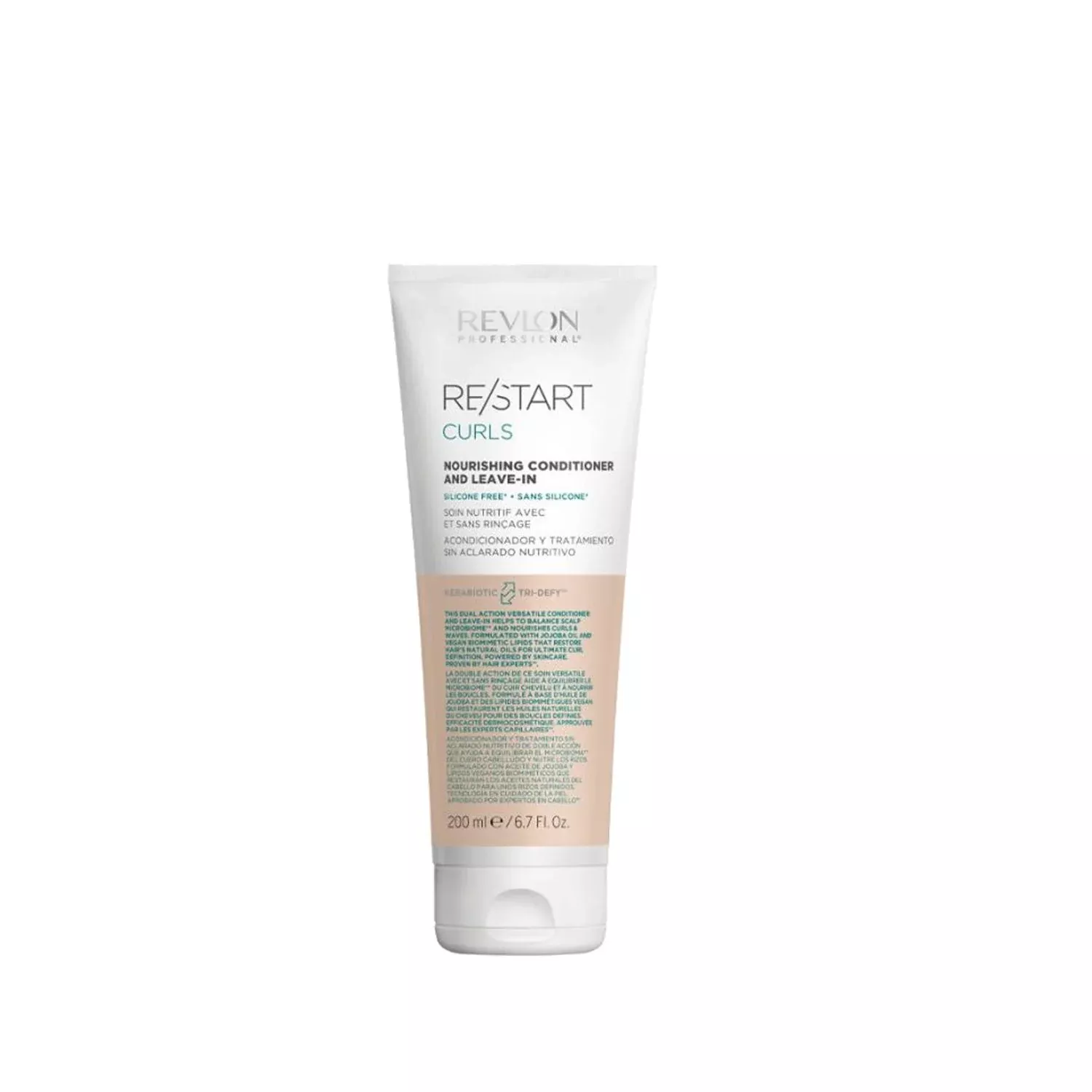 Revlon Restart Curls Nourishing Hair Cream for Wavy & Curly Hair - 200ml, Enhances Natural Texture & Moisturizes