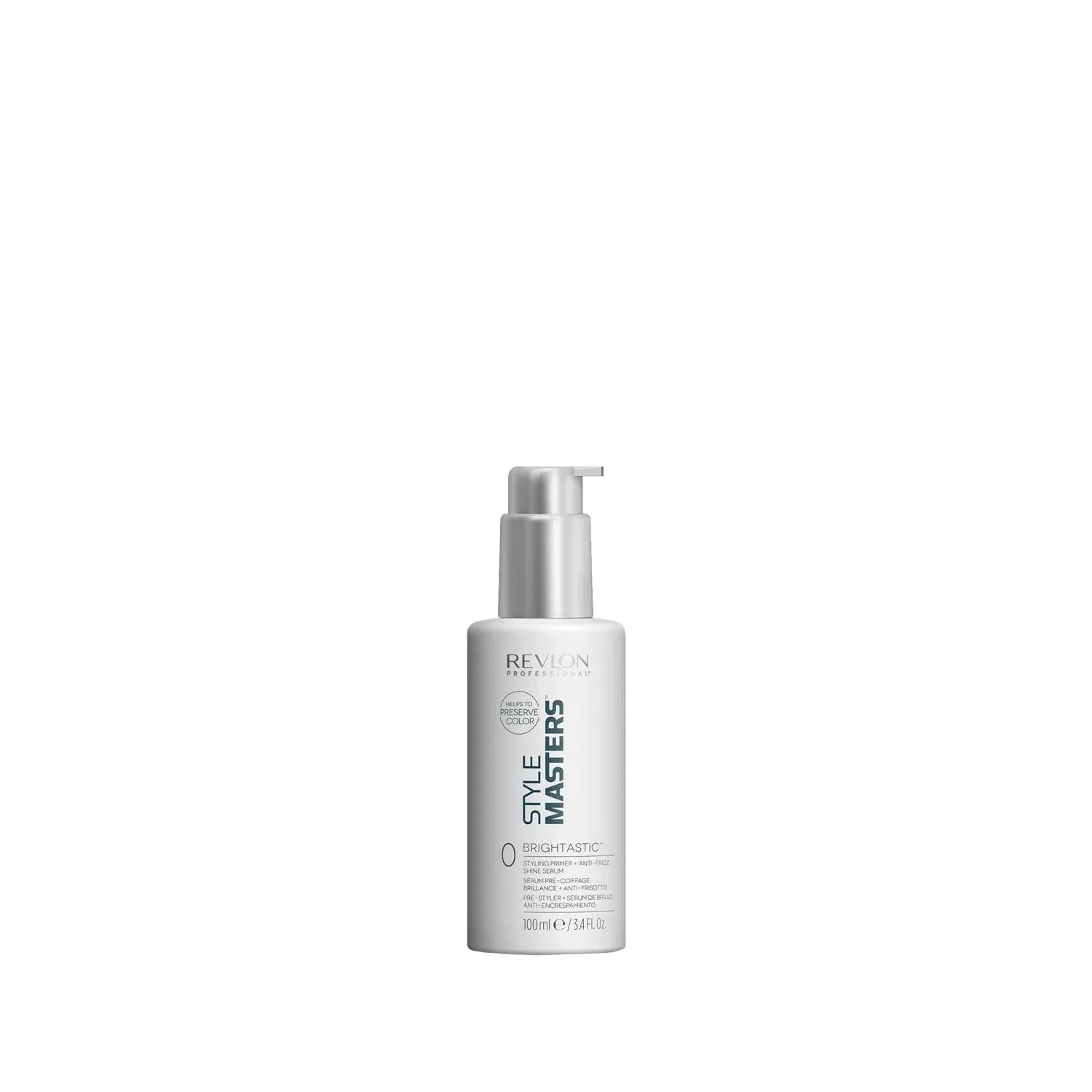 Revlon Style Masters Brightastic Hair Styling Serum and Primer 3.38 fl oz - Nourishing Hair Care for Styling and Shine