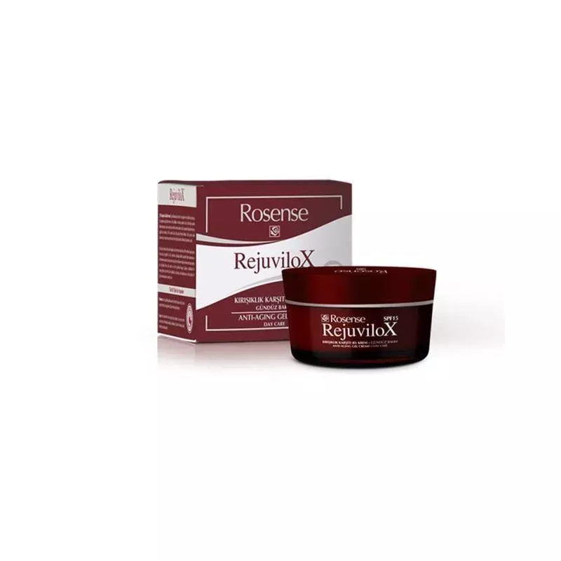 Rosense Rejuvilox Anti-Aging Day Cream Gel Formula 50ml - Reduces Fine Lines & Wrinkles, Improves Skin Elasticity