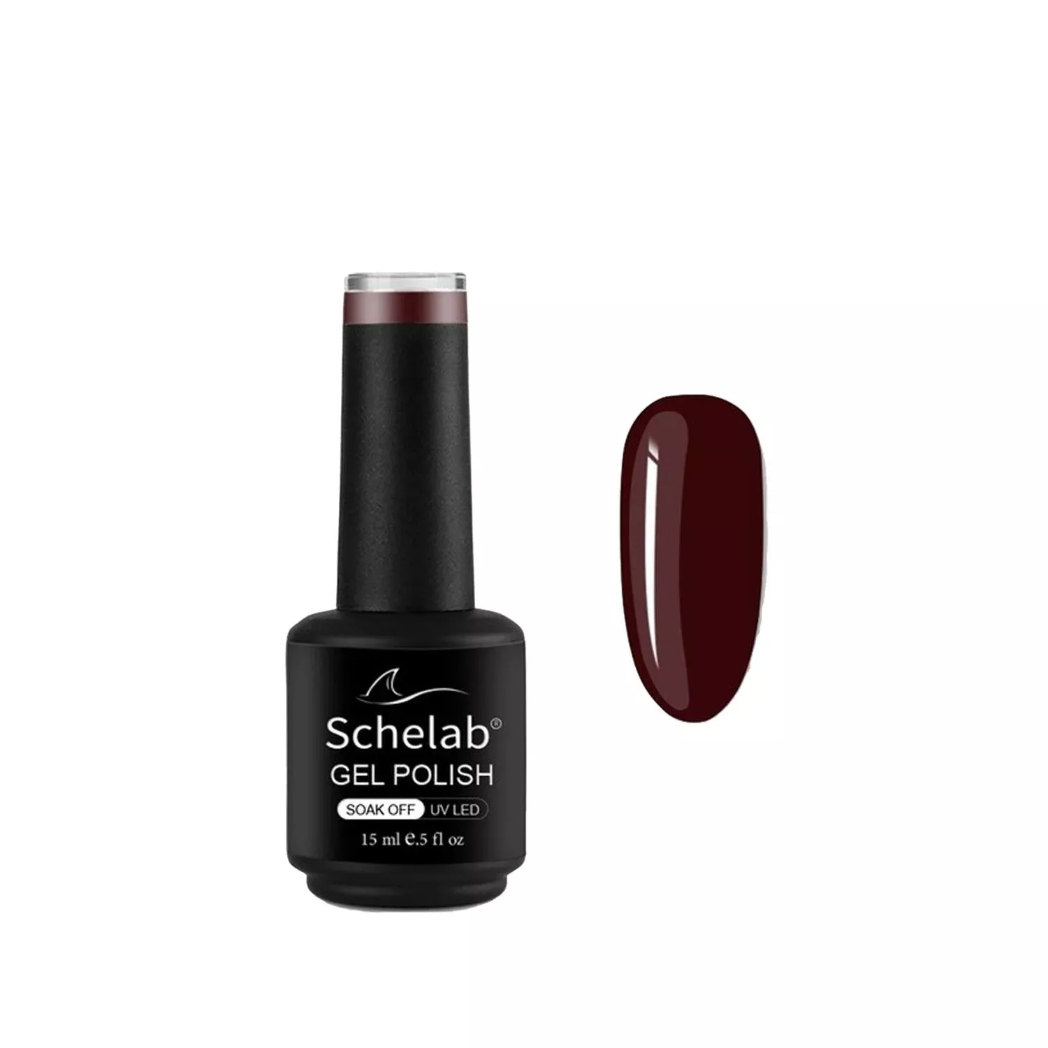 Schelab Long-Lasting 3-Step Gel Nail Polish System - 15ml, Variety of Shades - Permanent Nail Color for Salon-Quality Finish at Home