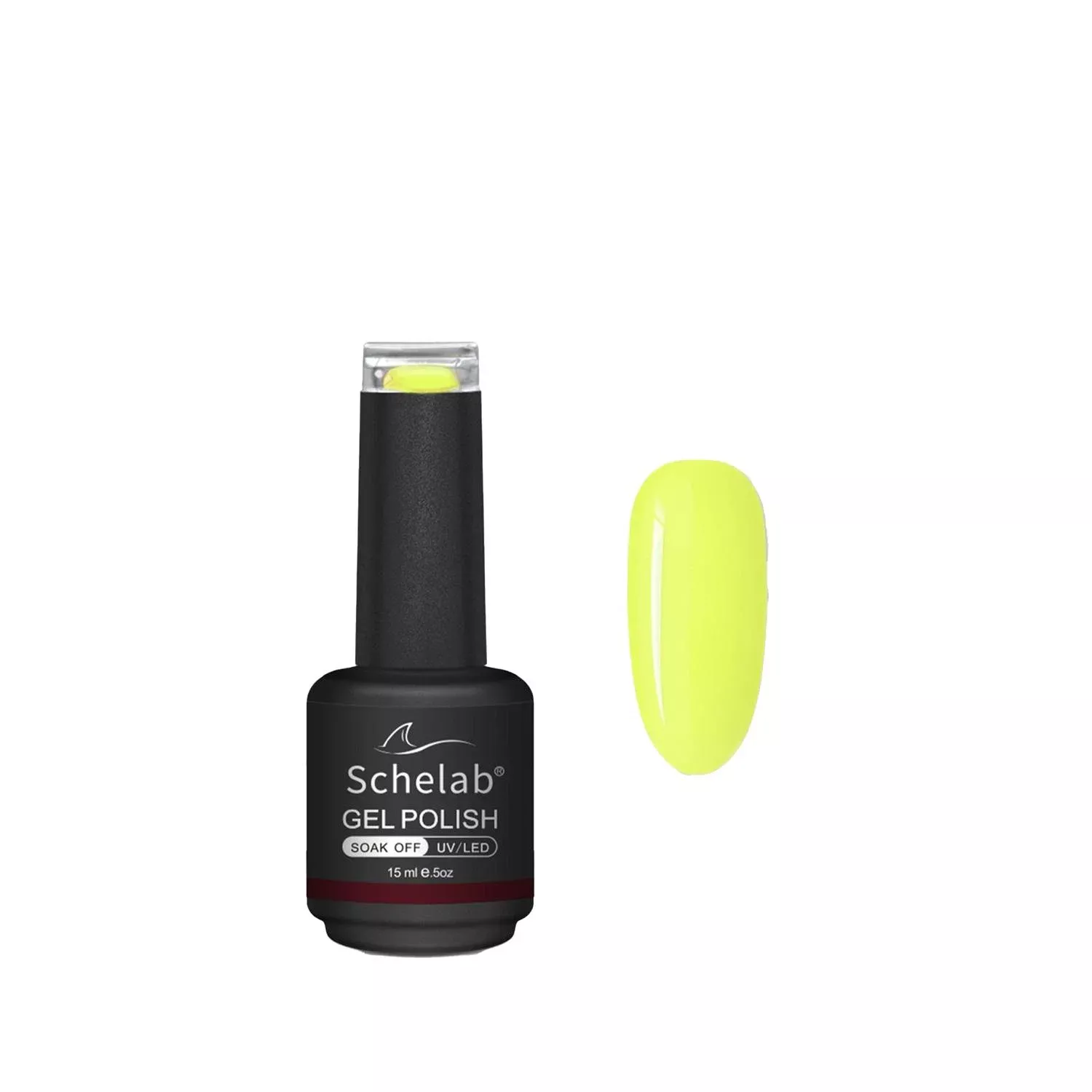 Schelab One Step Gel Nail Polish - Neon Sun, Long-Lasting Nail Color for Beauty Enthusiasts
