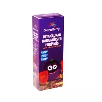 Seven Berry Beta Glukan Herbal Syrup - Natural Immune Support with Black Mulberry & Propolis (150ml)