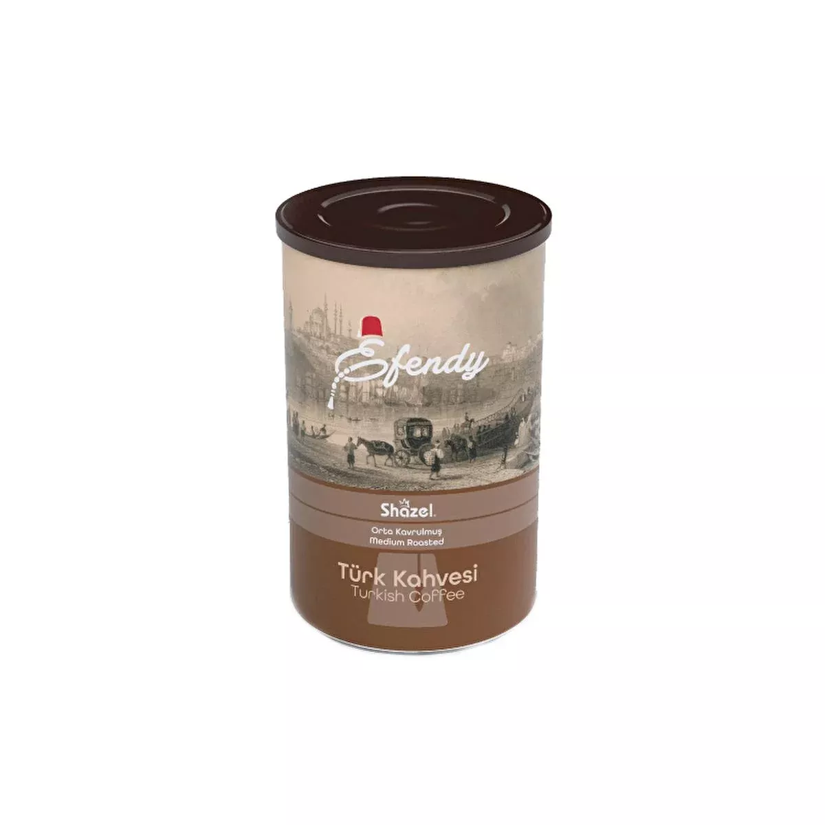 Shazel Efendy Traditional Turkish Coffee, Medium Roast Arabica Ground Coffee - 250g