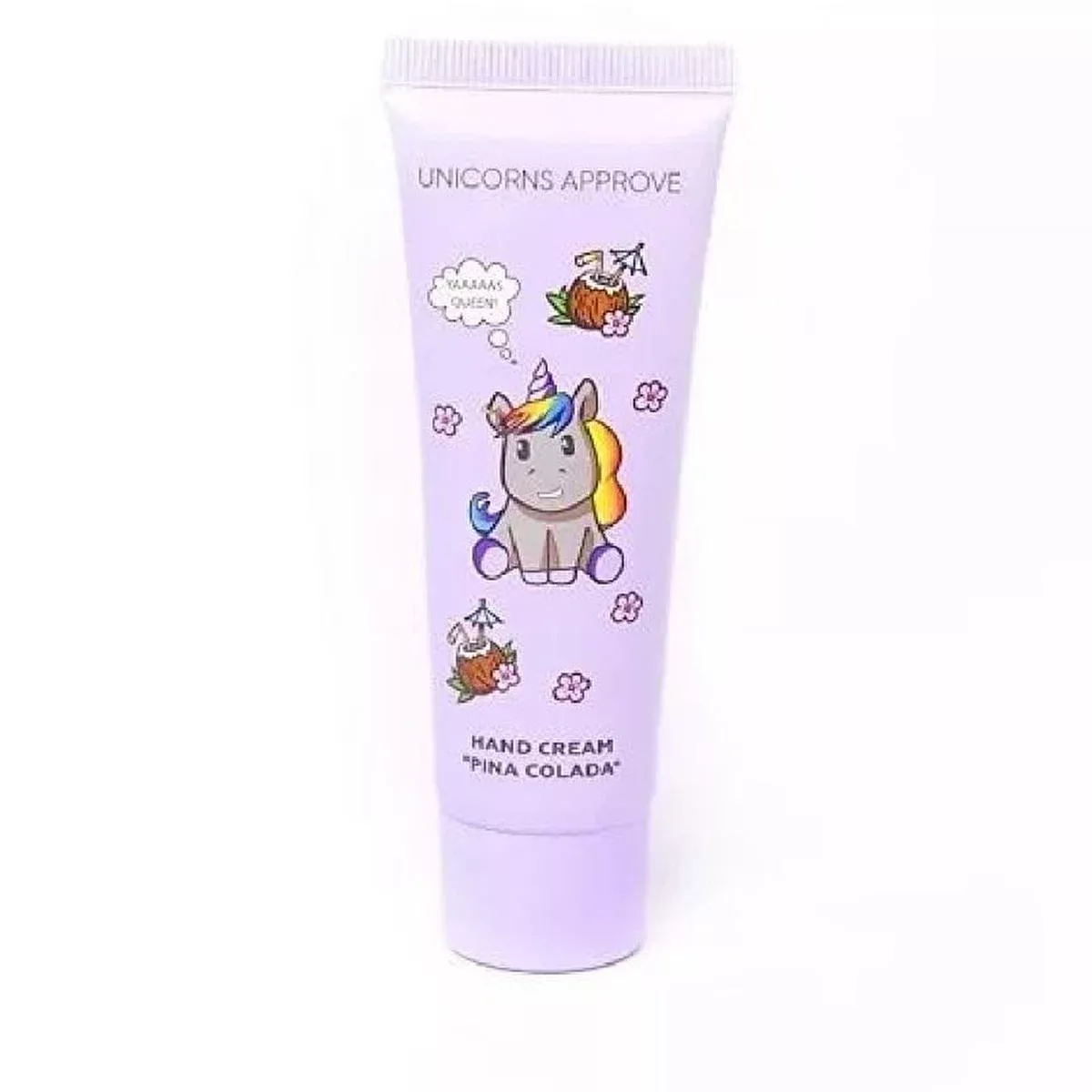 Soda Unicorns Hand Cream Pina Colada Body Cream 50ml - Lightweight, Non-Greasy Moisturizing Cream with Tropical Scent