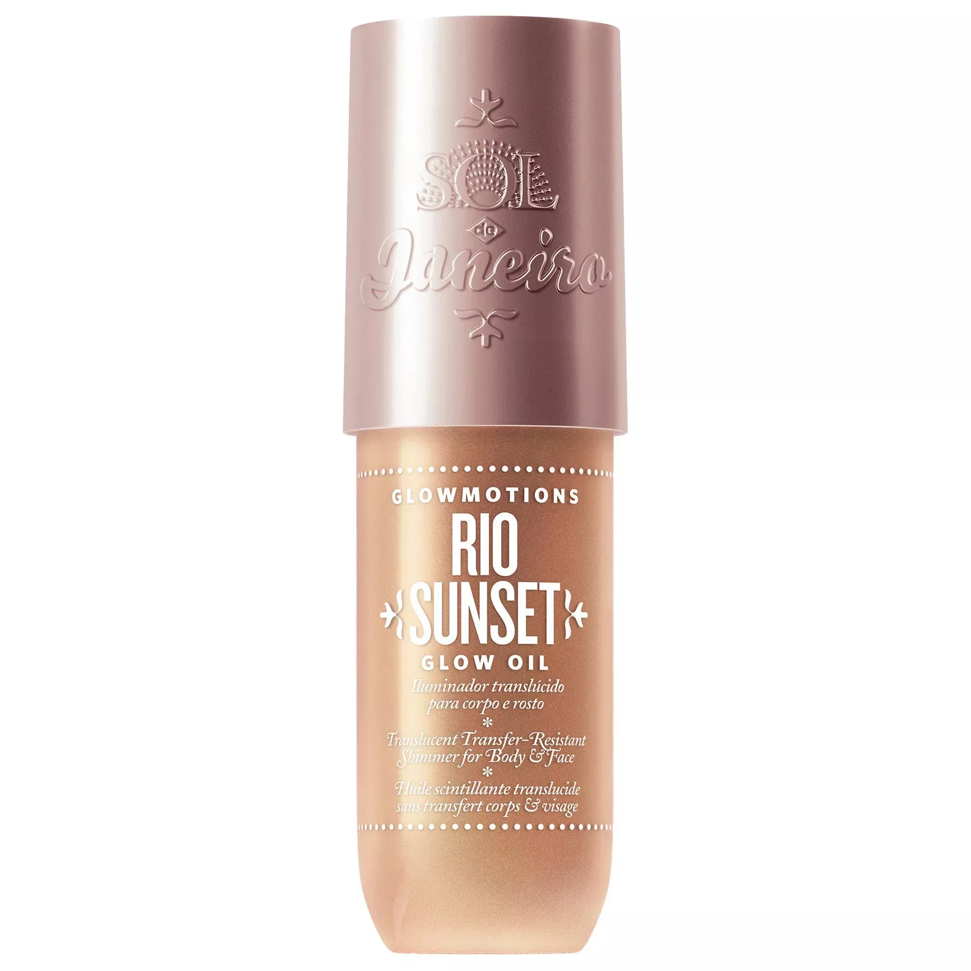 Sol de Janeiro Glowmotions: Shimmer Body Oil for Glowing Skin - Hydrating, Luminizing, Vegan, Cruelty-Free Body Oil with Buildable Tint