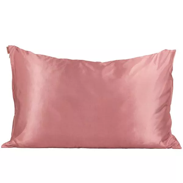 Taie d'oreiller en satin - Terracotta