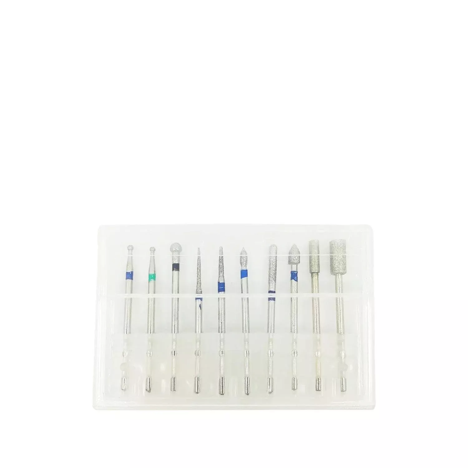 Trina Nail Drill Bit Set - 10 Piece Professional Nail Care & Beautification Tools