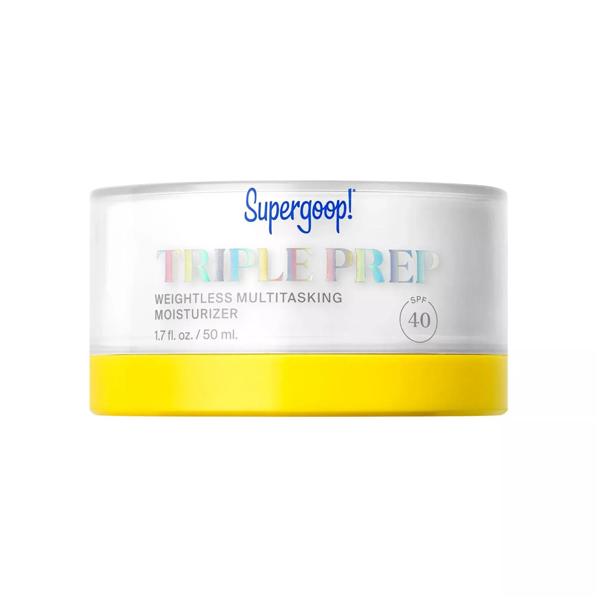 Triple Prep SPF 40 Face Moisturizer: Weightless Hydration, Broad Spectrum Sunscreen, Hyaluronic Acid, Protects Oily, Acne-Prone & Sensitive Skin
