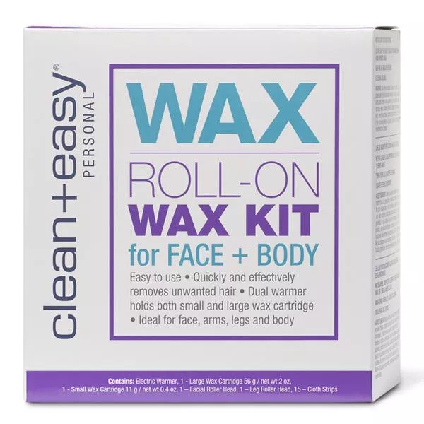 Trousse d'épilation à la cire Roll-On - Visage+Corps