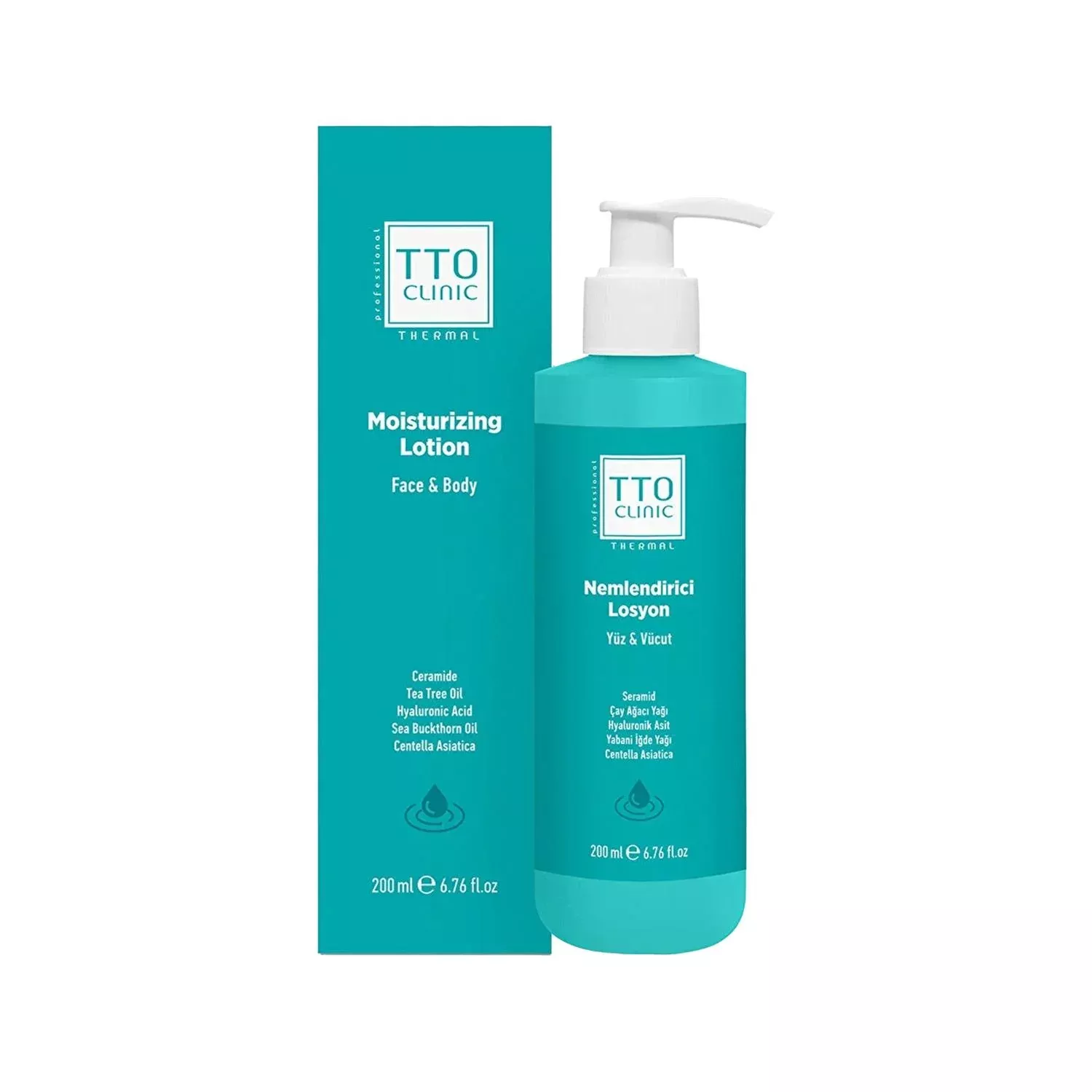 TTO Clinic Moisturizing Lotion - Hydrating Skincare for Dry Skin, 200ml