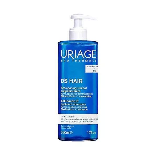 Uriage DS Hair Anti-Dandruff Shampoo for Flaky Scalp 500 ml