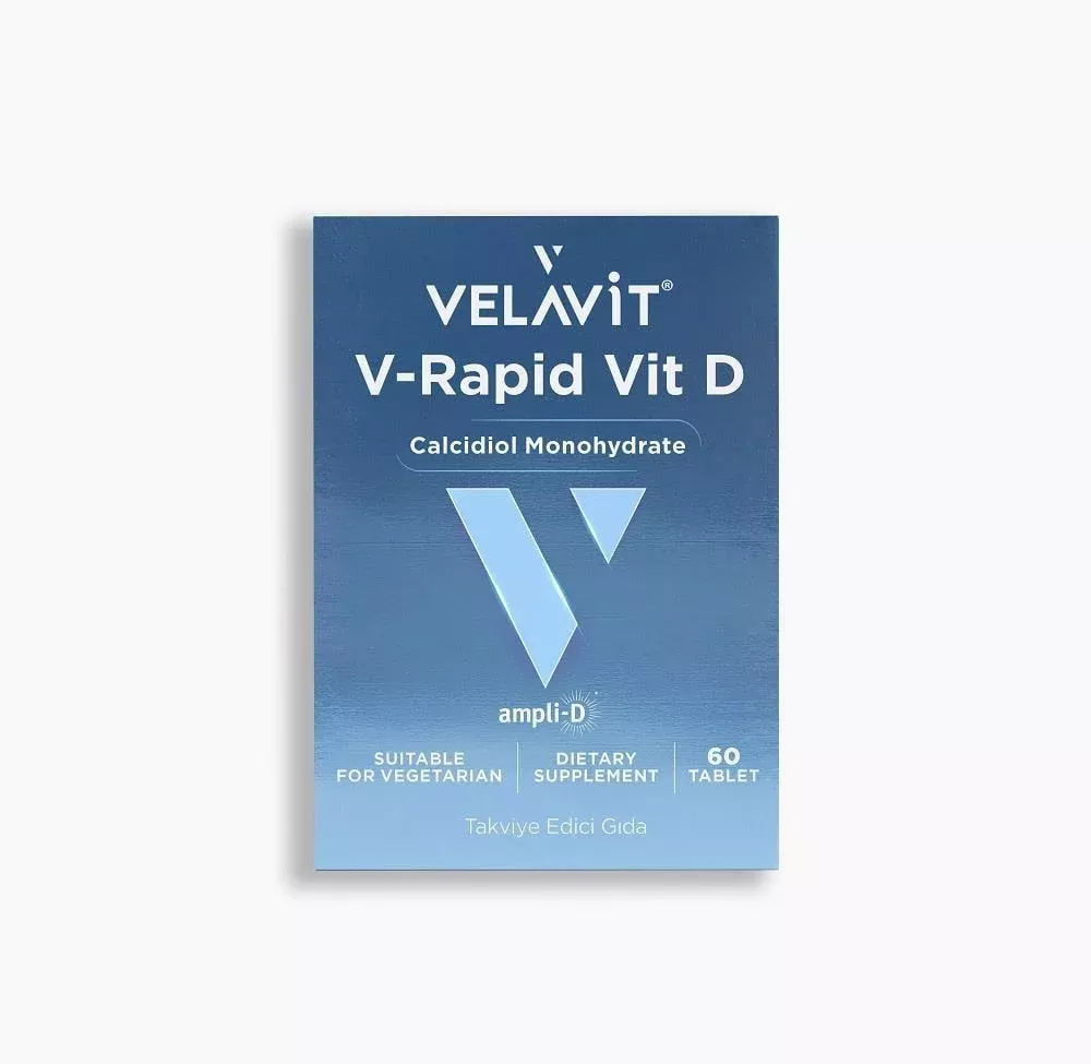 Velavit V-Rapid Vitamin D Daily Dietary Supplement - 60 Tablets