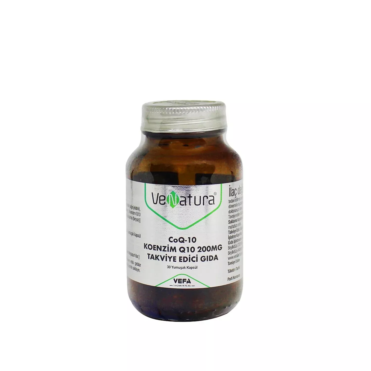 VeNatura CoQ-10 200mg Dietary Supplement - Antioxidant Support, 30 Capsules