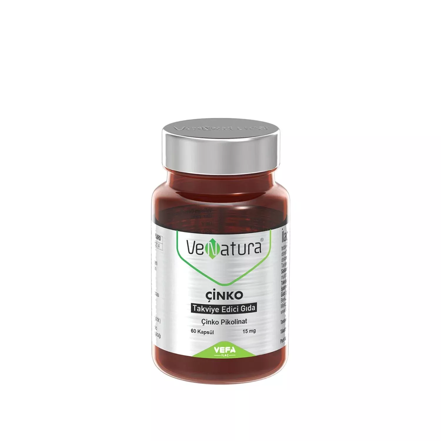 VeNatura Zinc Dietary Supplement - 60 Capsules for Immune System Support