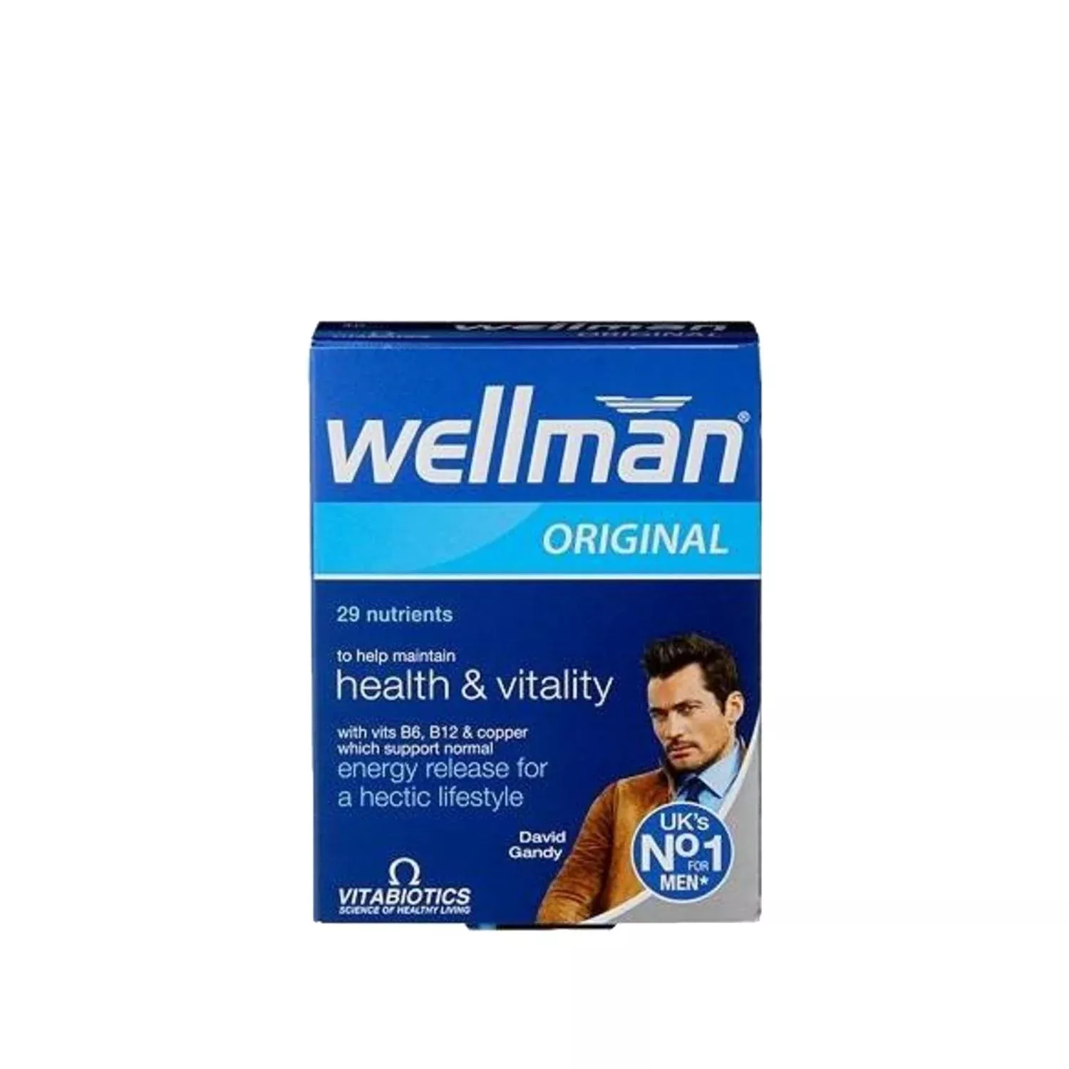Vitabiotics Wellman Original Dietary Supplement for Men - 30 Tablets, Nutritional Support for Men's Health