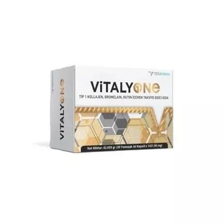 Vitaly One: Premium Type 1 Collagen, Omega 3 Fish Oil, and Turmeric Supplement for Joint Support, Healthy Skin & Anti-Inflammatory Benefits - 30 Softgels