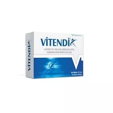 Vitendix: Collagen Supplement for Joint Support, Skin Health & Anti-Inflammatory Benefits - Type 1 Fish Collagen, Hyaluronic Acid, MSM & More (30 Tablets)