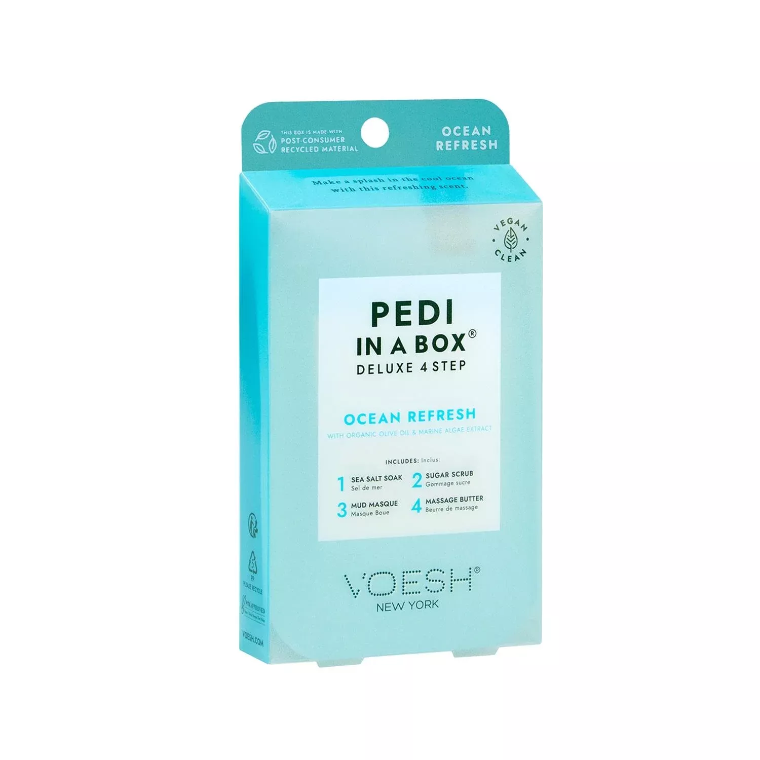 Voesh New York Pedi in a Box Ocean Fresh 4-Step Pedicure Set
