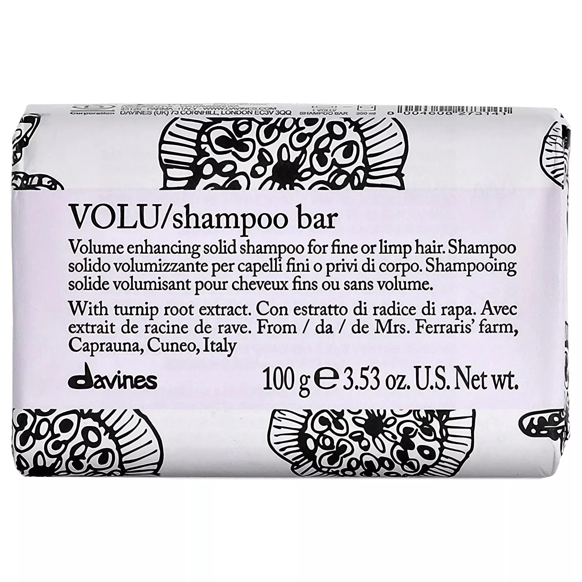 VOLU Volumizing Shampoo Bar for Fine Hair: Vegan, Silicone-Free & Biodegradable - Add Body, Volume & Shine with Sustainable Hair Care.