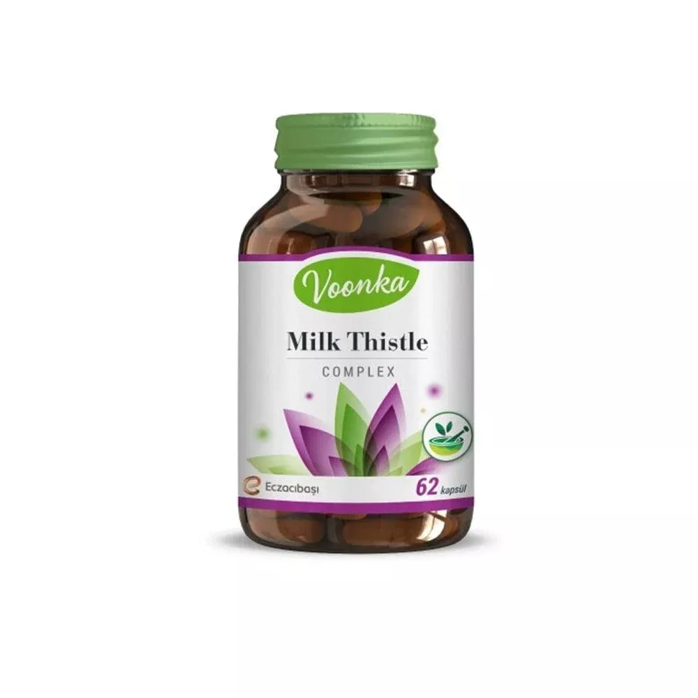 Voonka Milk Thistle Complex 62 Capsules - Natural Liver Support Supplement