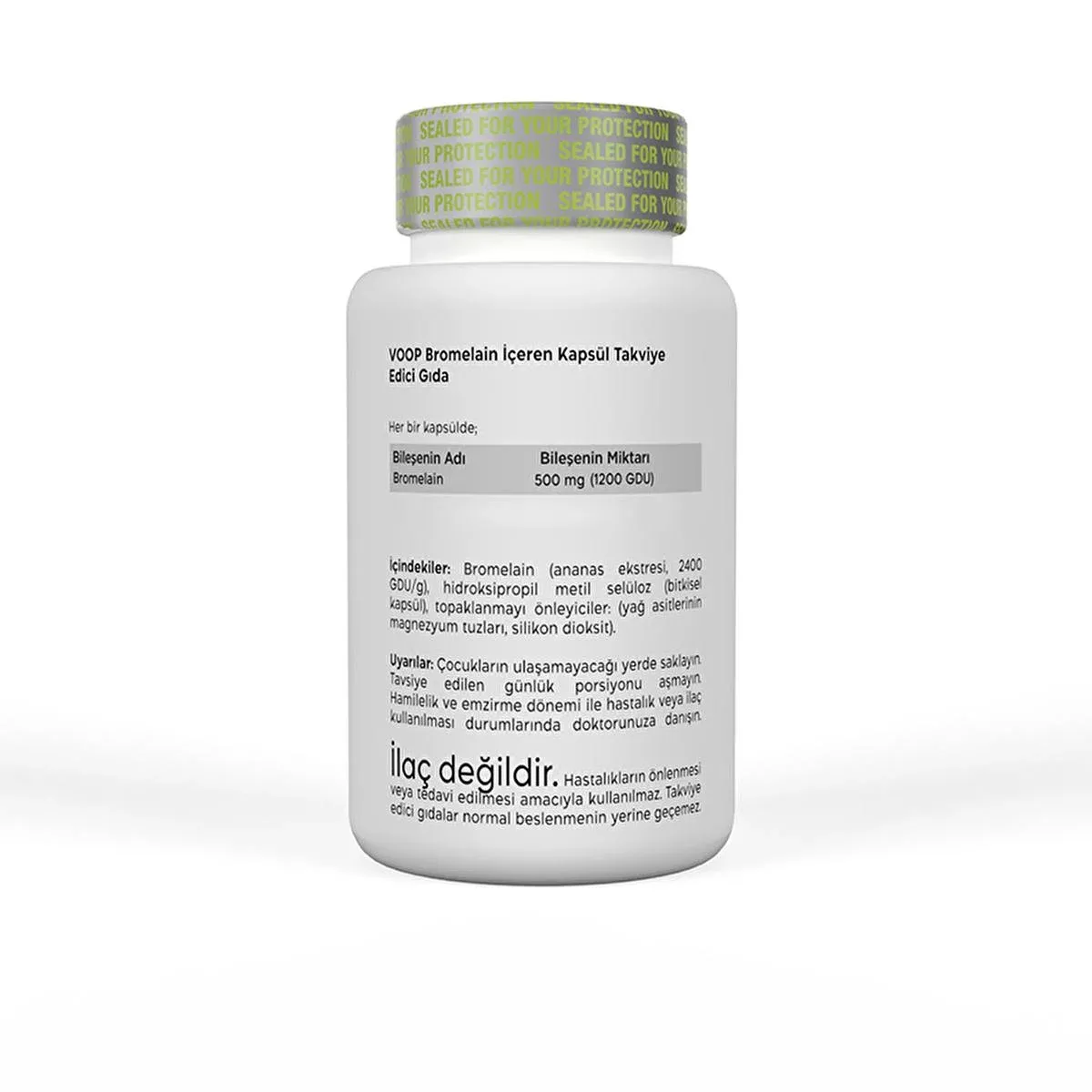 Voop Bromelain Supplement: Natural Digestive Support & Anti-Inflammatory - Pineapple Enzymes, Vegan Capsules, 30 Count