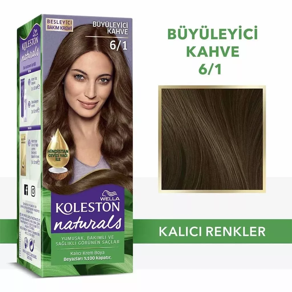 Wella Koleston Naturals Hair Color 6/1 Dark Ash Blonde