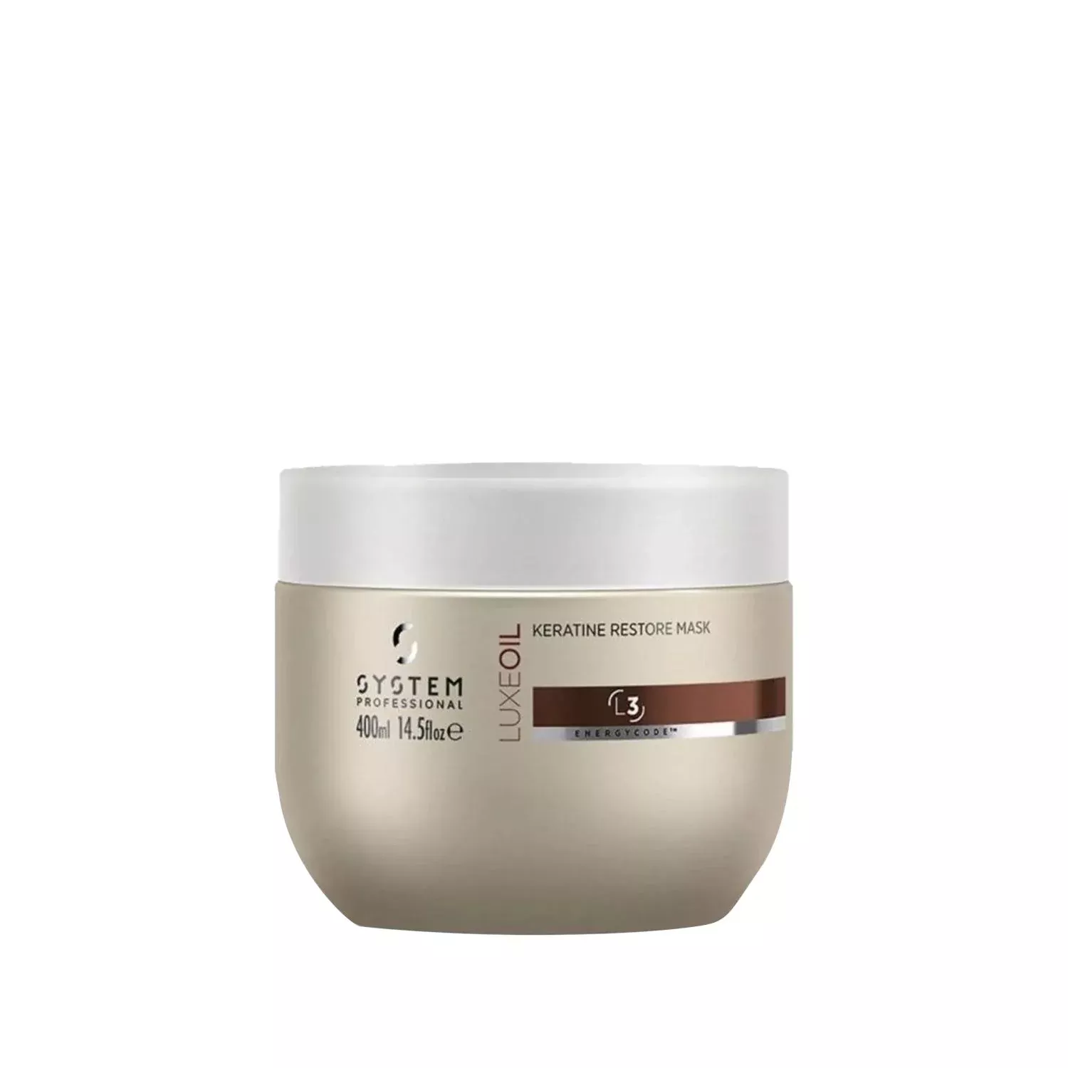 Wella System Professional LuxeOil Keratin Hair Mask 400ml - Nourishing and Repairing Keratin Treatment for Damaged Hair
