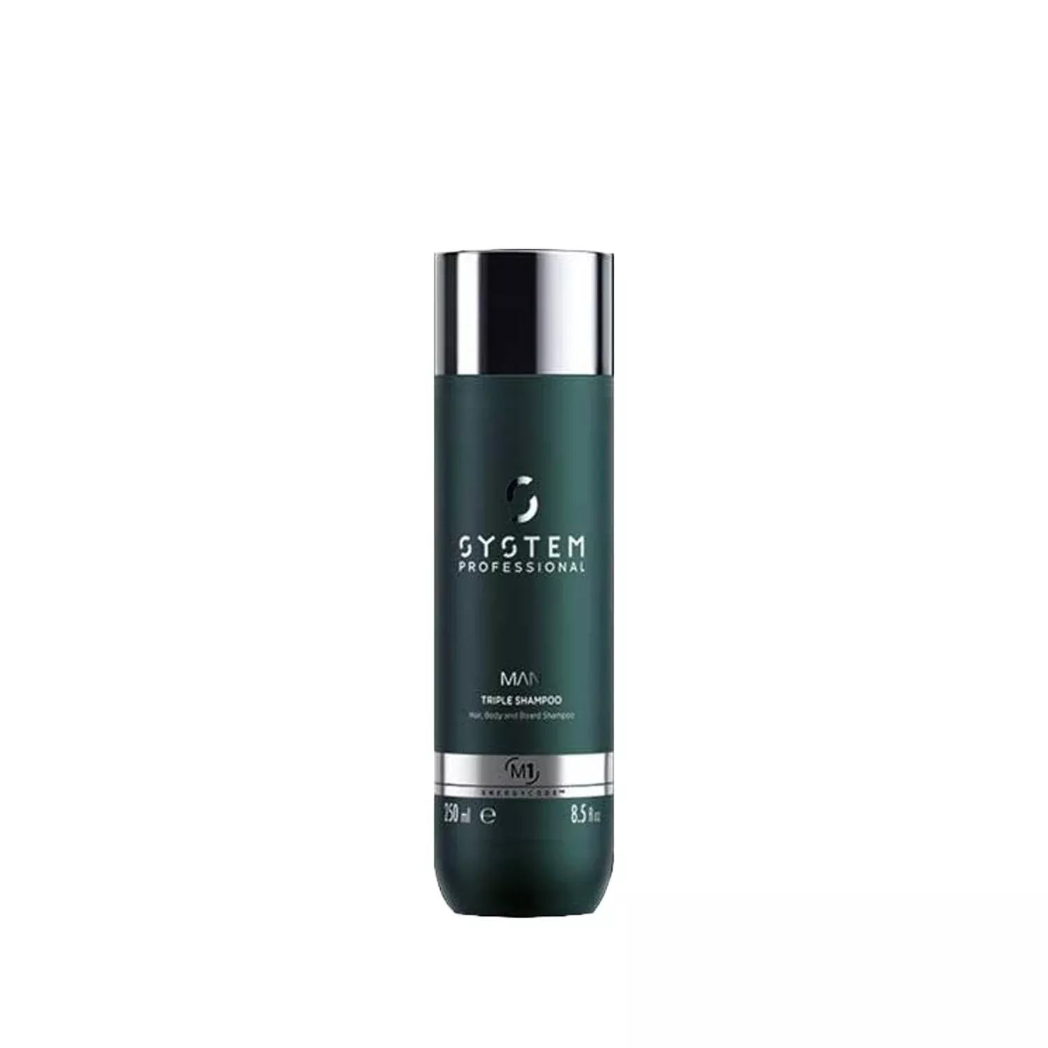 Wella System Professional Man 3-in-1 Shampoo - Simplifies Grooming for Hair, Body & Beard - 8.45 fl oz