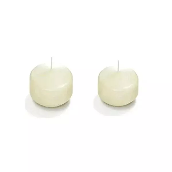 YŸzen Mum Cream Floating Candles (Set of 4) - Elegant Water Candles for Pools, Ponds & Centerpieces