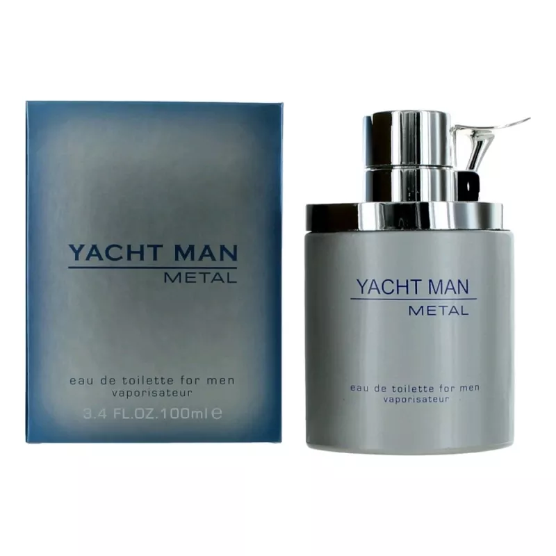 Yacht Man Metal by Myrurgia, 3.4 Oz EDT Spray for Men