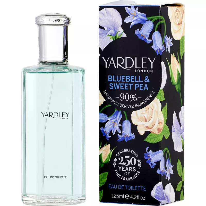 Yardley Bluebell & Sweetpea Eau De Toilette Spray 4.2 Oz