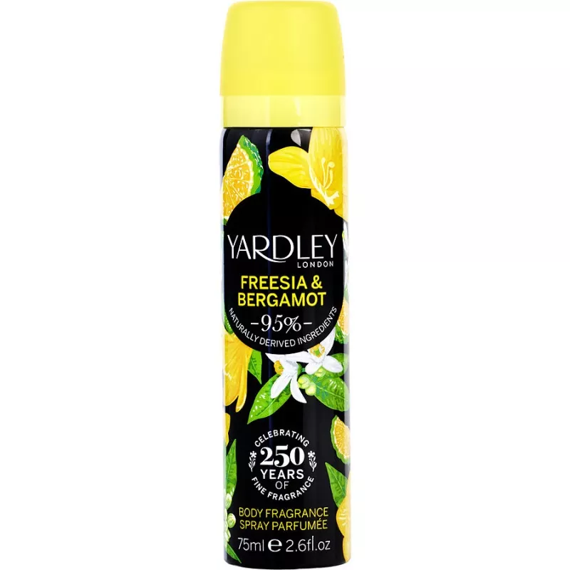 Yardley Freesia & Bergamot Body Spray 2.5 Oz