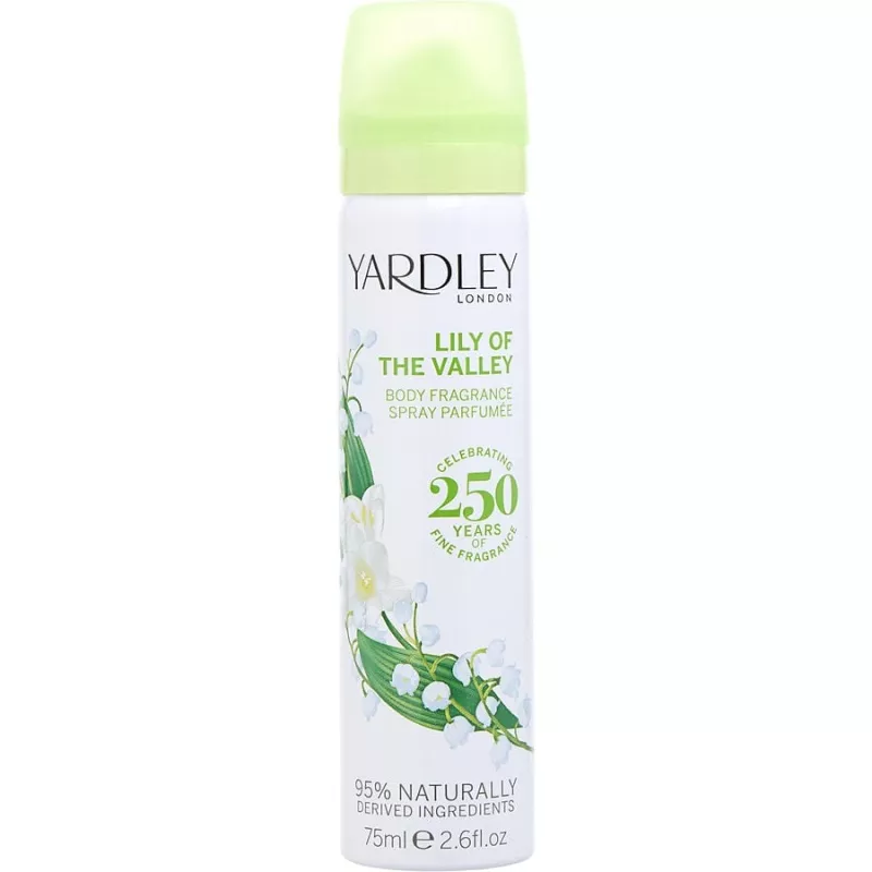Yardley Lily Of The Valley Body Spray 2.6 Oz (New Packaging)