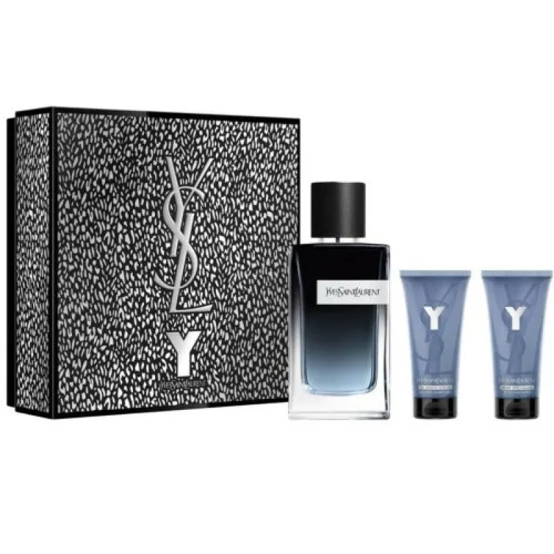 Ysl Y Eau De Parfum 3 Piece Gift Set - 3 Piece Gift Set With 3.4 Oz Edp