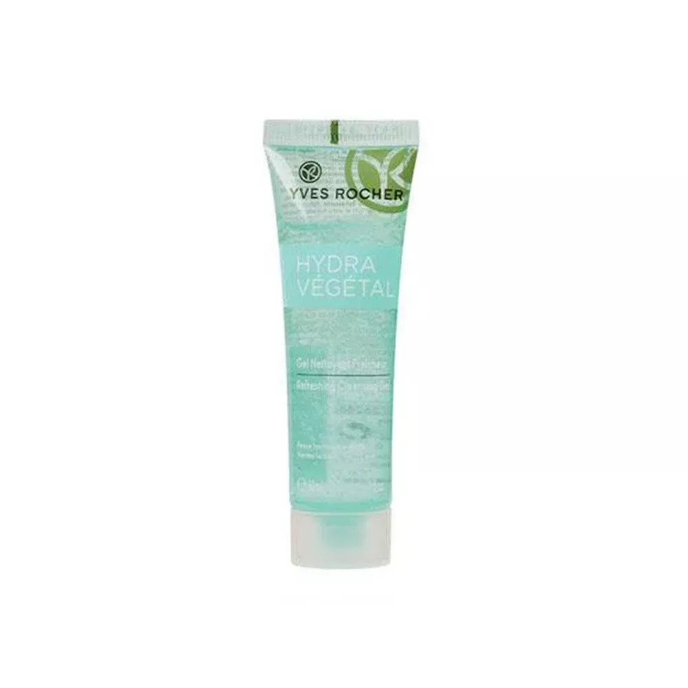 Yves Rocher Hydra Vegetal Facial Cleansing Gel - 30ml Mini Size, Moisturizing Face Wash for Hydrated Skin