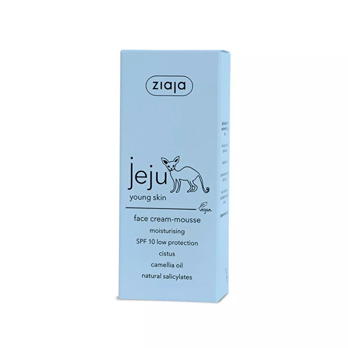 Ziaja Moisturizing Face Cream with SPF10 - Hydrating, Non-Greasy, and Perfect as Makeup Base for Acne-Prone Skin